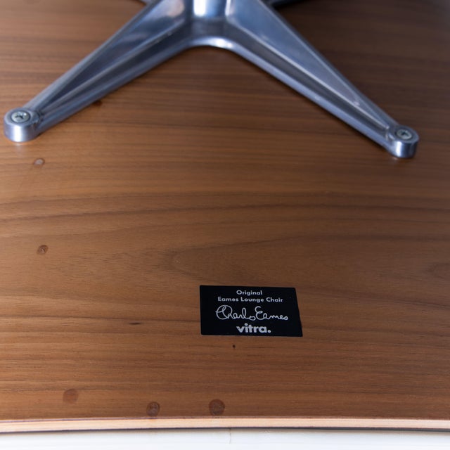 Modern Set of Lounge Chair and Ottoman by Charles & Ray Eames for Vitra, 1950s For Sale - Image 3 of 13