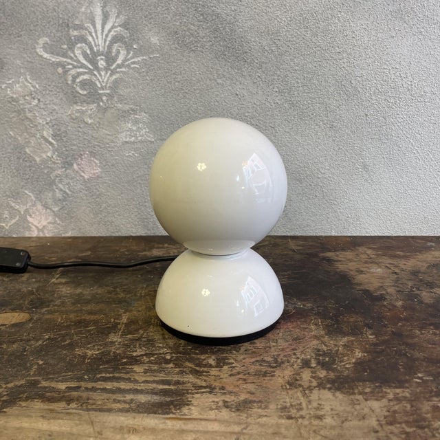 Metal White Eclisse Lamp by Vico Magistretti for Artemide, 1965 For Sale - Image 7 of 9