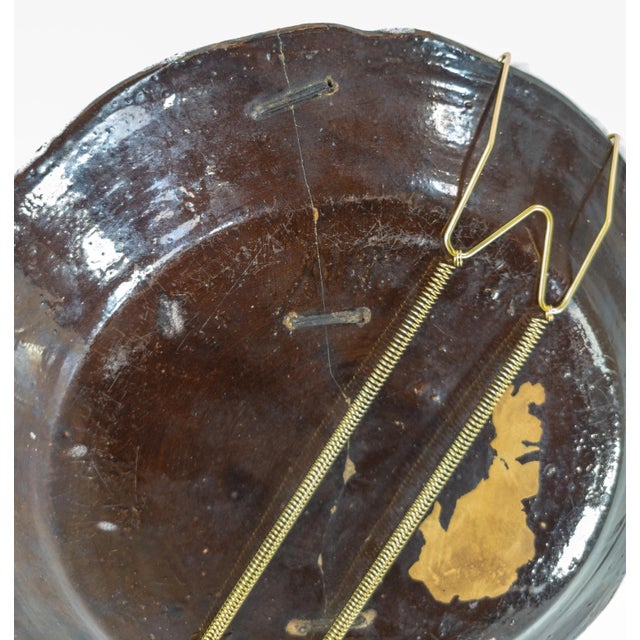 French Faience Majolica Blue and White Crackled Decorative Plate For Sale In New York - Image 6 of 9