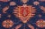 Navy Blue 1990s Southwestern Kazak Blue/Beige Wool Rug - 7'11'' X 11'2'' For Sale - Image 8 of 8