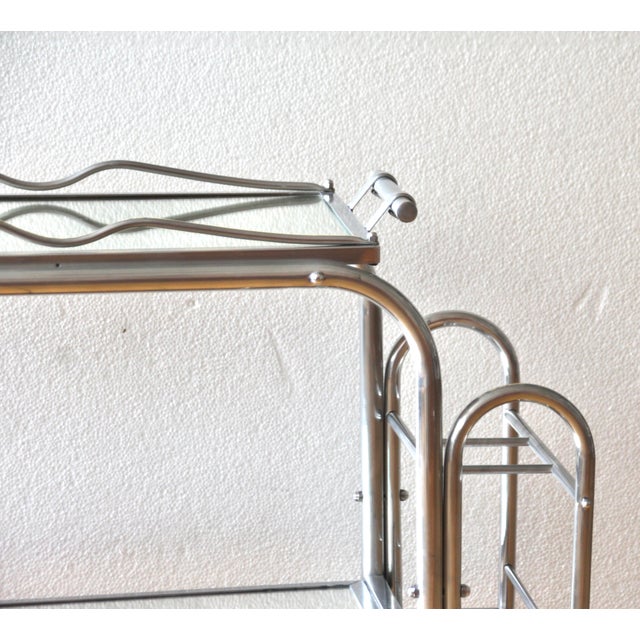 Art Deco French Bar Trolley, 1940s For Sale - Image 11 of 12