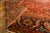 1890s Antique Red Ground Overscale Botanical Knotted Wool Persian Sultanabad Rug For Sale - Image 9 of 9