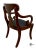 Late 20th Century Vintage Traditional Empire Style Cherry Arm Chair For Sale - Image 5 of 8