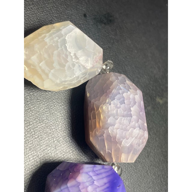 Enormous Mexican purple passion agate, extremely rare breed, with pseudomorphism, snake patterns, deep layers of luminous...