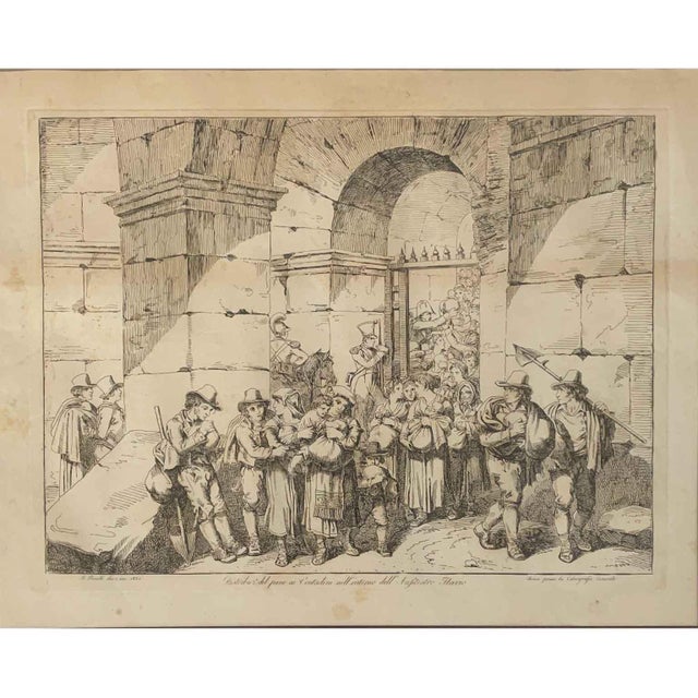 Pinelli bartolomeo sei stampe 1831 etchings with folk costumes, a lot of six well-preserved maps with modern frames...
