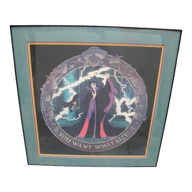Walt Disney Maleficent 'You Want What Size!' Sleeping Beauty Ooak Display Print For Sale