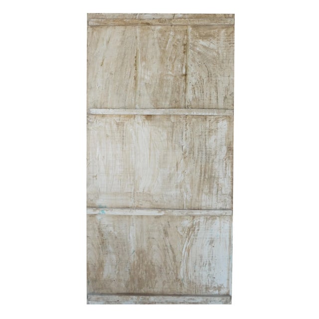 Shabby Chic Vintage Fluting Ganesha Carved Wood Wall Art 72x36 For Sale - Image 3 of 5