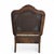 Brown Late 20th Century French Provincial Cane Armchair With Striped Upholstery For Sale - Image 8 of 14