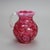 Victorian Antique Victorian Cranberry and Opalescent Glass Pitcher with Ruffled Rim, Circa 1900 For Sale - Image 3 of 6