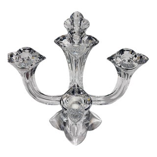 Vintage Towle Crystal 5-Arm Taper Candleholder, Elegant Table Decor For Sale