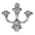 Vintage Towle Crystal 5-Arm Taper Candleholder, Elegant Table Decor For Sale