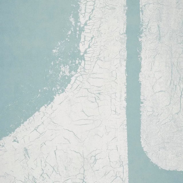 Abstract Schumacher x Backdrop The Cloisters Panel Set in Soft Blue For Sale - Image 3 of 4