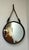 1940s Large Sadderly Leather Round Mirror by Jacques Adnet, 1940s For Sale - Image 5 of 18