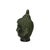 6" Vintage Green Bronze Patina Metal Finish Rustic Buddha Head Display Figure For Sale In San Francisco - Image 6 of 8