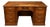 Vintage Oak Pedestal Desk with Drawers, 1940s For Sale