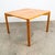 Unique and well constructed low Danish modern oak side table by Slagelse Mobelfabrik. Comes in Solid oak + oak veneer. A...