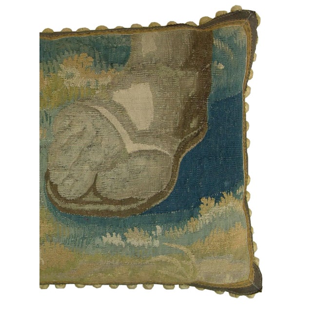 Baroque Circa 1650 Antique Brussels Baroque Pillow For Sale - Image 3 of 9