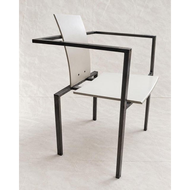 Postmodern Postmodern Steel Armchair by Karl-Friedrich Förster for KFF, 1980s For Sale - Image 3 of 9