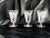 Vintage floral etched set of 3 water or ice tea glasses, no makers mark,known to be Fostoria Navarre clear crystal,...