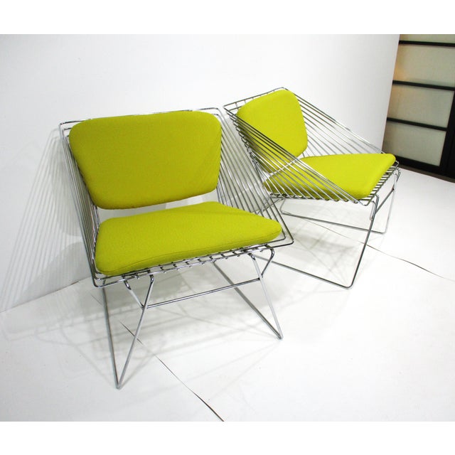 Verner Panton Chrome Grid Chairs for Fritz Hansen Denmark For Sale - Image 11 of 12