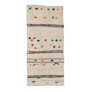 Vintage Decorative Small Kilim Rug - 2`0″ X 4`3″ Ft. For Sale