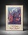 Vintage framed New College Music Festival poster from 1982 featuring a colorful illustrated music scene with musicians,...