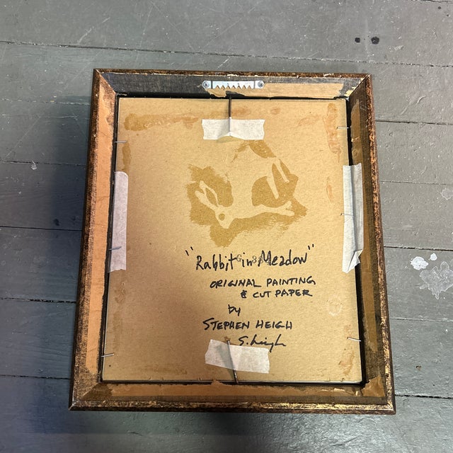 Contemporary Original Painting by Stephen Heigh “Rabbit in Meadow” For Sale - Image 4 of 4