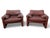 Burgundy Leather Lounge Chairs by V. Magistretti for Cassina, 1973, Set of 2 For Sale - Image 15 of 15