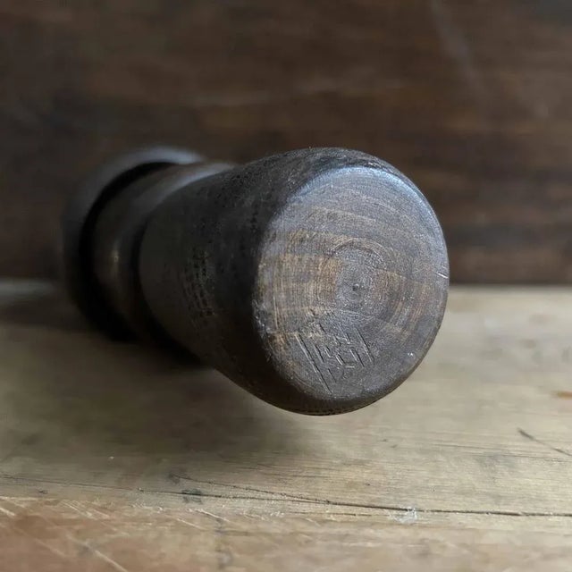 Black Vintage Japanese Sosaku Kokeshi by Shozan Shido For Sale - Image 8 of 13