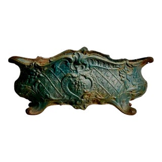 19th Century French Victorian Era Cast Iron Footed Jardiniere For Sale