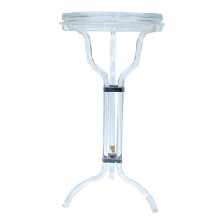 Mid-Century Dorothy Thorpe Lucite, Server Stand With Server Platter & Insert - 3 Pieces For Sale
