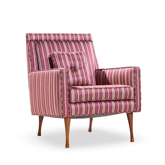 Widdicomb Paul McCobb for Widdicomb Symmetric Group Mid Century Walnut Lounge Chairs - Pair For Sale - Image 4 of 12