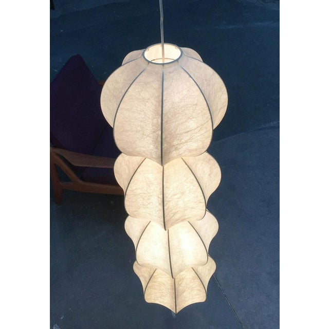 Mid-Century German Cocoon Pendant Lamp by Friedel Wauer for