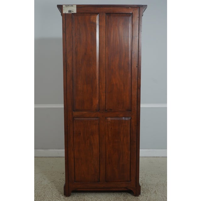 Mahogany Continental Style 2 Drawer 2 Door Tall Bookcase For Sale - Image 16 of 16