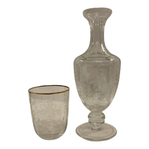 Mid 20th Century Faberge Crystal Carafe