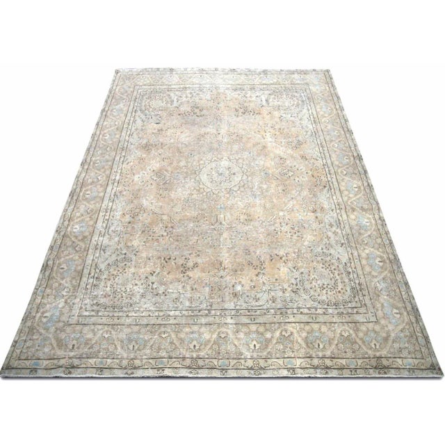 1940s 1960s Persian Kerman Rug For Sale - Image 5 of 6