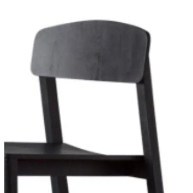 Contemporary Set of Halikko Dining Chairs in Black by Made by Choice For Sale - Image 3 of 5