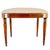 Wood Antique English Edwardian Inlaid Mahogany Oval Bench Stool – Sheraton Revival Vanity Seat For Sale - Image 7 of 12