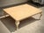 Oversized Vintage Pickled Cherry Inlaid Coffee Table With Cabriole Legs For Sale In Los Angeles - Image 6 of 11
