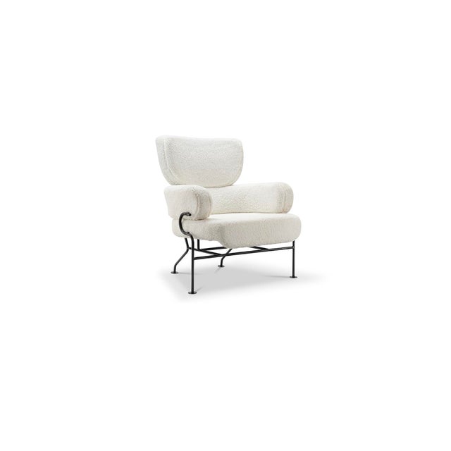 Vesta Celina Faux Shearling Lounge Chair Chairish