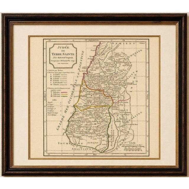 Antique Holy Land Map by Robert De Vaugondy, 1806 For Sale - Image 3 of 11