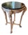Antique French Giltwood Table With a Black Stone Top For Sale