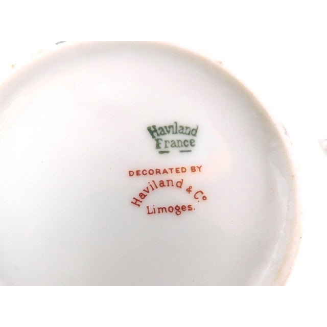 1950s 1950s Haviland Flat Cream Soup Bowl and Saucer For Sale - Image 5 of 5