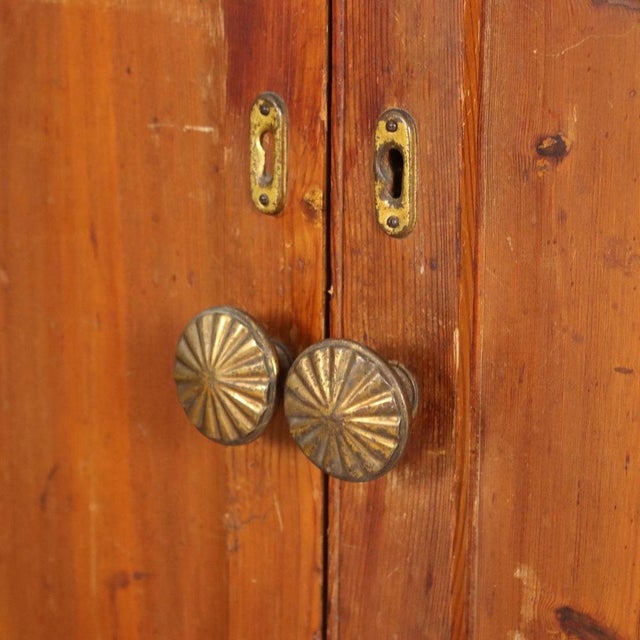 Brown Mid-19th Century Bookcase in Larch, Italy For Sale - Image 8 of 12