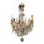 French Bronze and Crystal Cathedral Chandelier For Sale