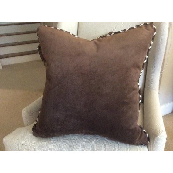 Manuel Canovas Pillows In Chocolate Brown Cream A Pair Chairish
