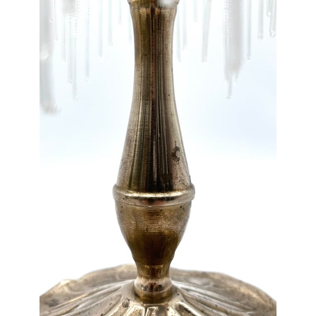 Brass Lamp with Glass Beads Shade from Hepa, 1970s For Sale - Image 14 of 18