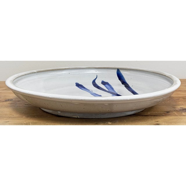Vintage Oversized Studio Pottery Platter For Sale - Image 4 of 11