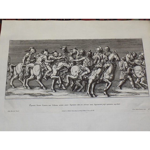 Antique 17th C. Large Folio Size Roman Triumphal Bas Relief Copperplate Engravings - Set of 9 For Sale - Image 9 of 13