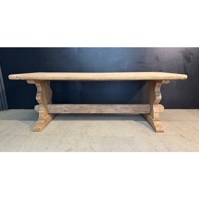 Oak Farmhouse Dining Table, 1920 For Sale - Image 4 of 18